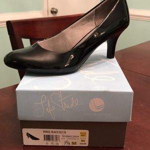 Brand New Life Stride Black Patent Leather Heels